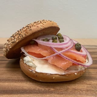 Sliced Lox Sandwich.